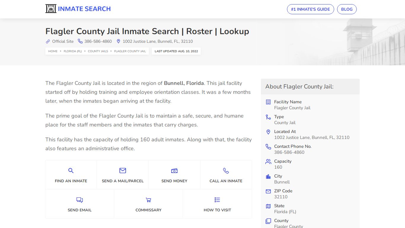 Flagler County Jail Inmate Search | Roster | Lookup