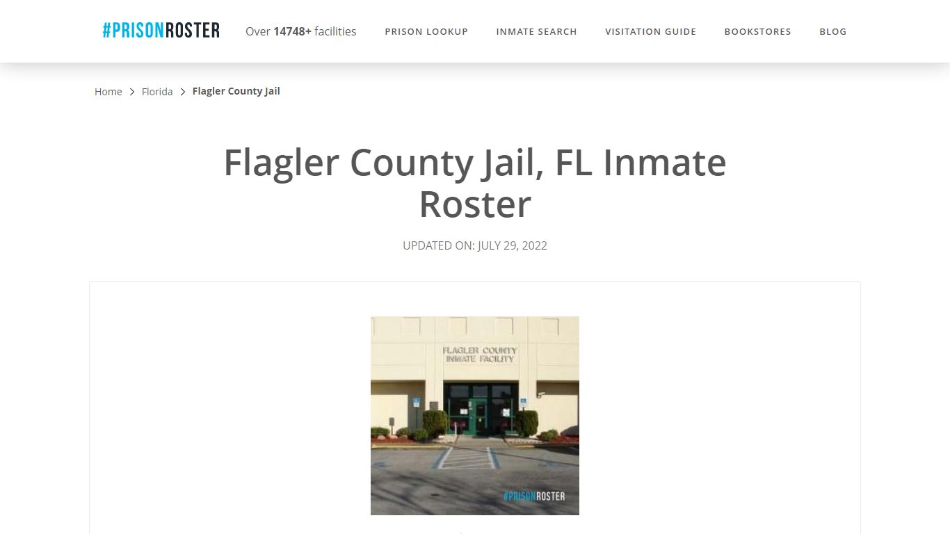 Flagler County Jail, FL Inmate Roster